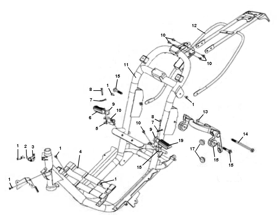 Cadre Pronto Junior 4 temps