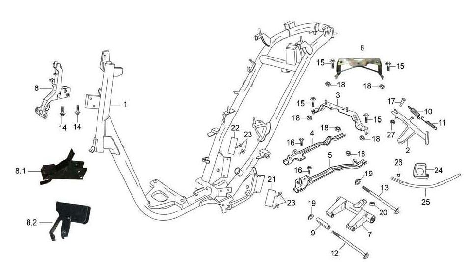 Cadre Viraggio Intelli 4 temps