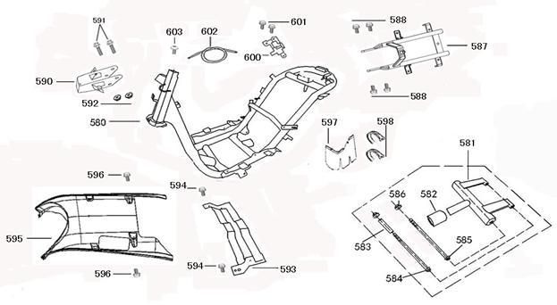 Pièces de cadre AGM Joy noir
