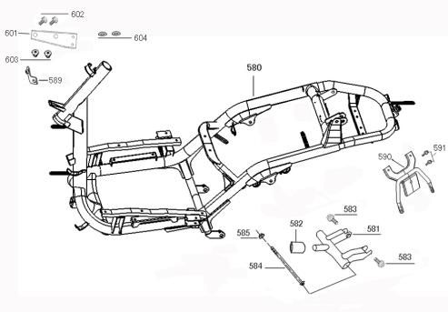 Pièces de cadre Benzhou ZN50QT-36 champagne