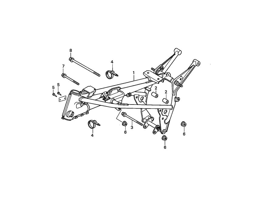 Pièces de cadre Honda MT 50
