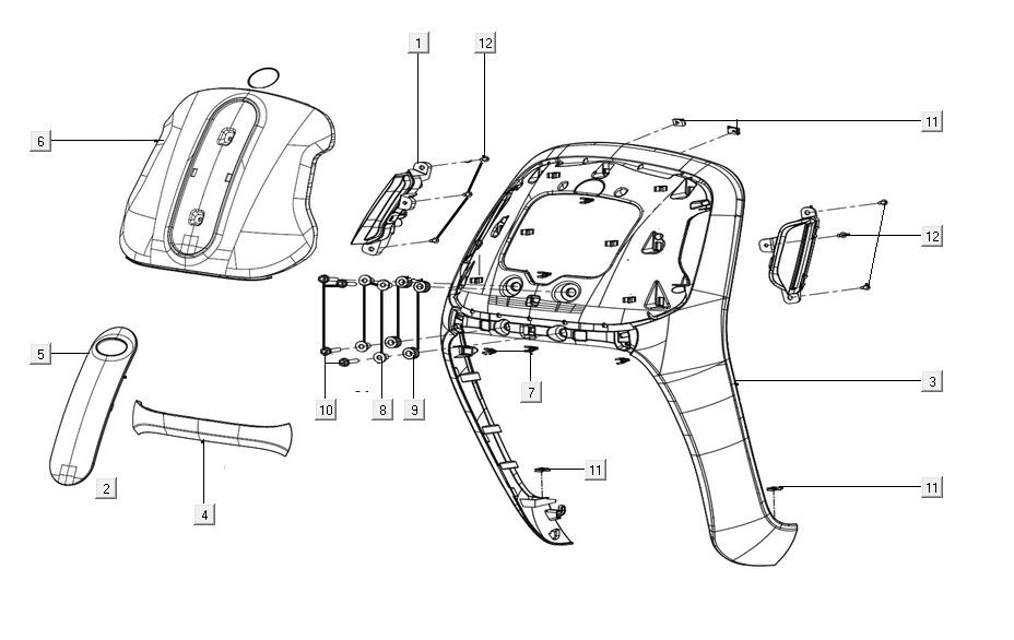 Front cover assy Kymco Filly 50 E5+ Mat blauw 