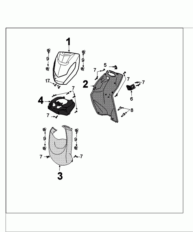 Pour le placage Peugeot Kisbee blanc glacé original euro4