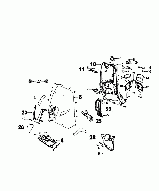 Panneaux avant Peugeot Django cassis