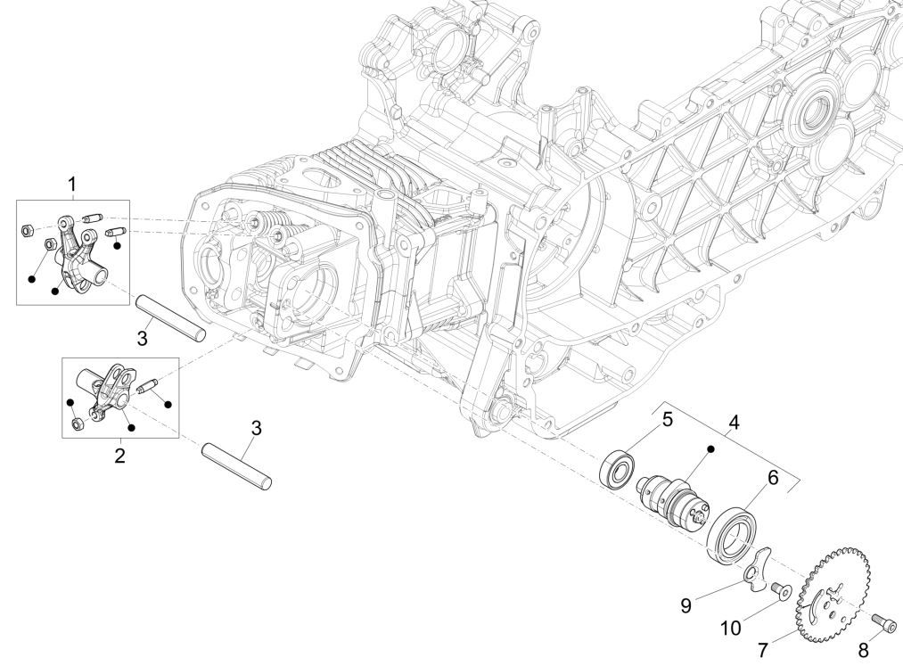 Aide à l'équilibrage du groupe Piaggio Liberty 125 4 temps 3V IE ABS (IGET Euro 5)