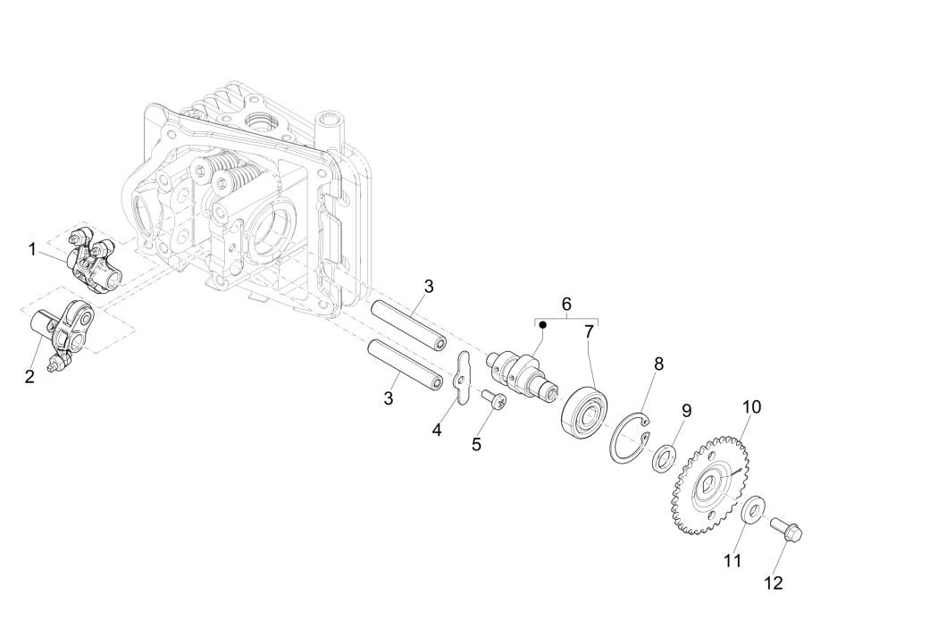 Aide à l'équilibrage de groupe Piaggio Liberty 50 4 temps (IGET Euro 4)