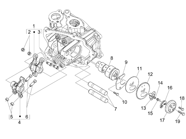 Support d'équilibrage de groupe Piaggio MP3 300LT Sport 2009-2014