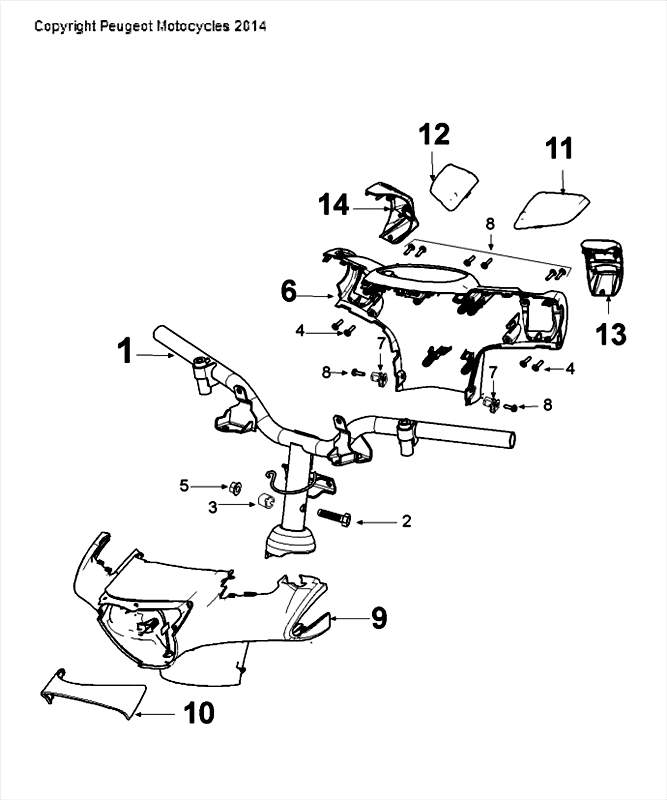 Guidons Peugeot Django Cassis A3