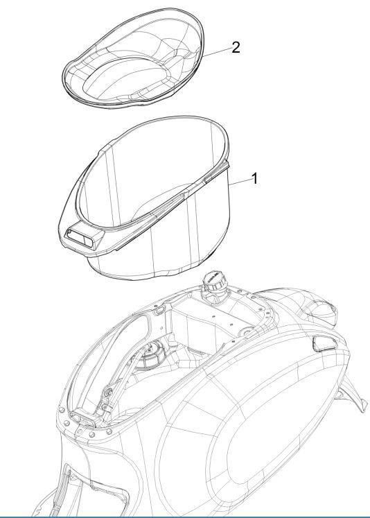 Boite à casque Vespa Primavera 125 4T 3V IE ABS