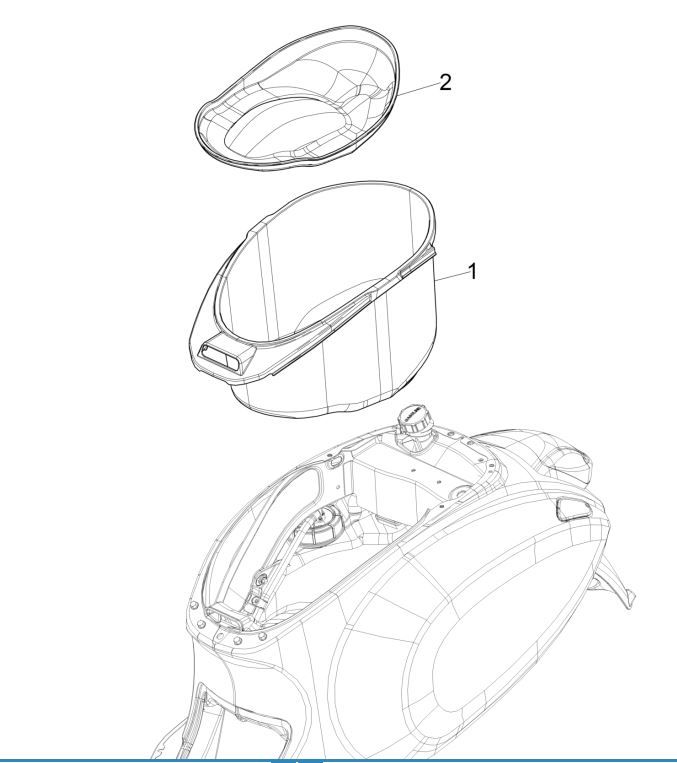 Boite à casque Vespa Sprint 125 4T 3V IE ABS