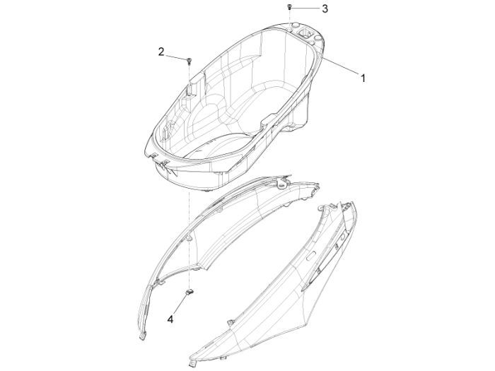 Sellebak Piaggio New Fly 4 temps 2 soupapes