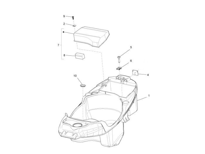 Sellebox Piaggio Liberty 2 temps