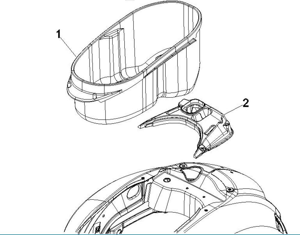 Boite à casque Vespa GTV 250 4T 4V IE