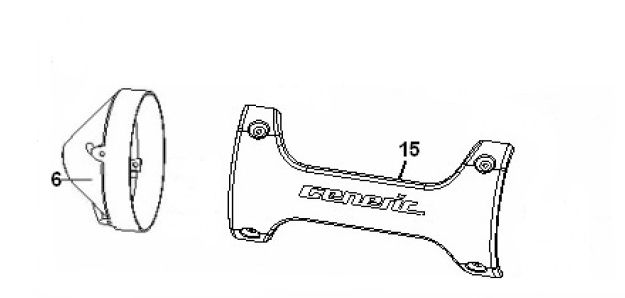Bouclier thermique Generic Ideo blue 2010 2 temps 25