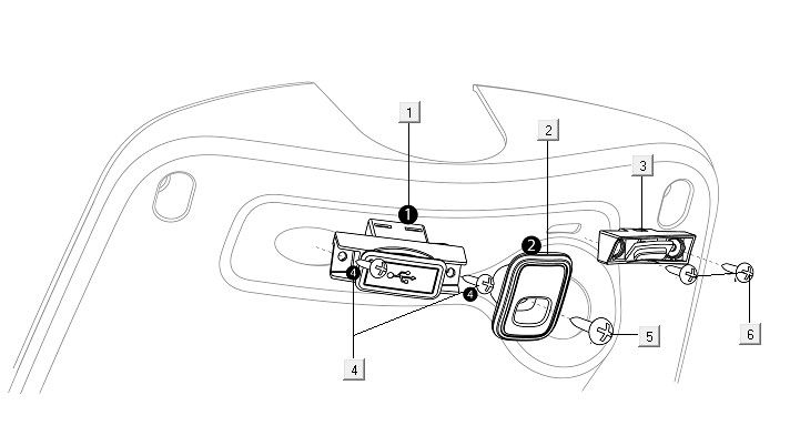 Crochet pour sac - USB Niu M1