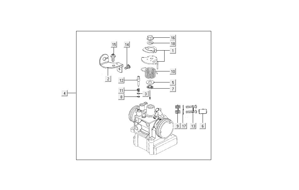 Corps de papillon Kymco New Sento 50i 4T AC or