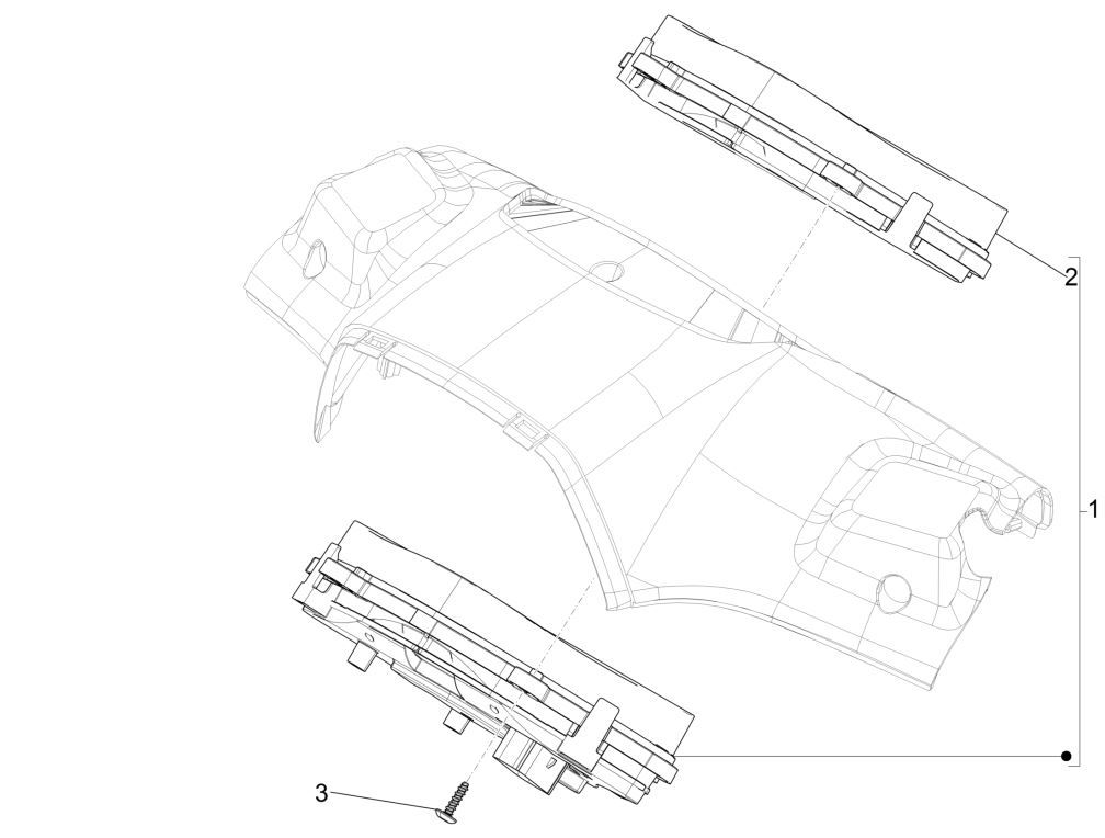 Groupe d'instruments - Cruscotto Vespa Sprint 125 4T 3V IE ABS