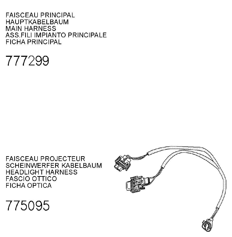Faisceau de câbles Peugeot Speedfight 3 50 4T AC