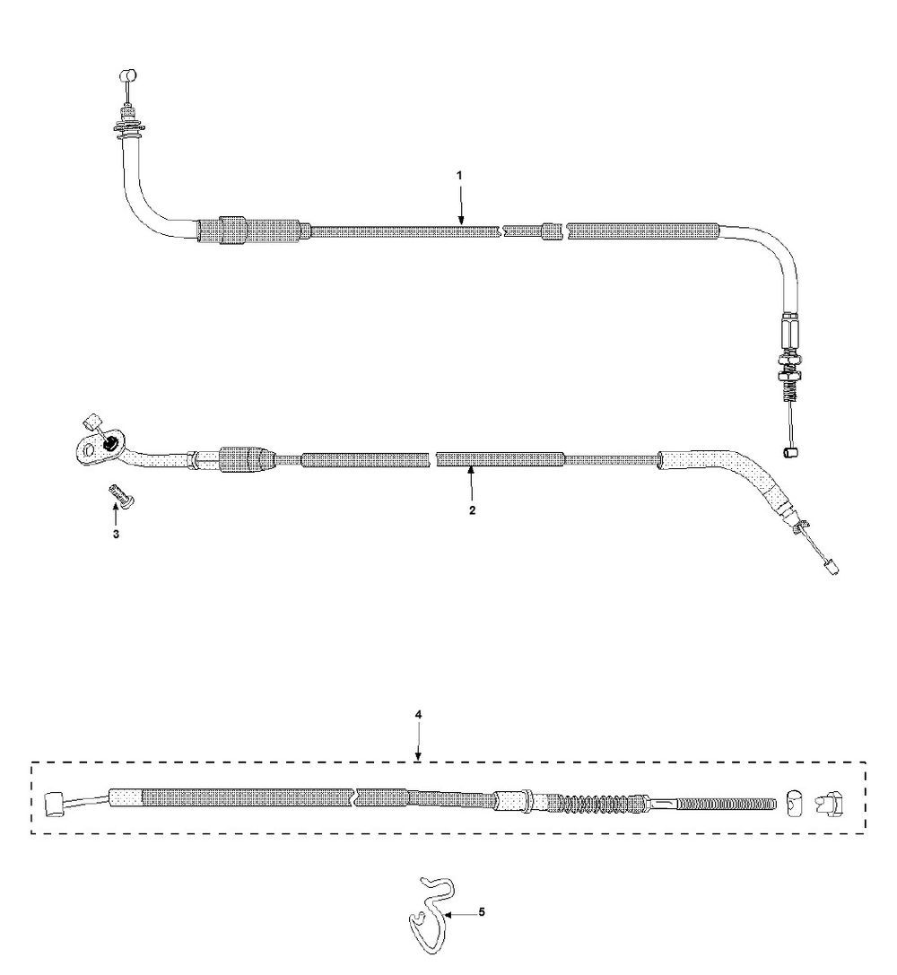 Câbles Peugeot Speedfight 3 4 temps
