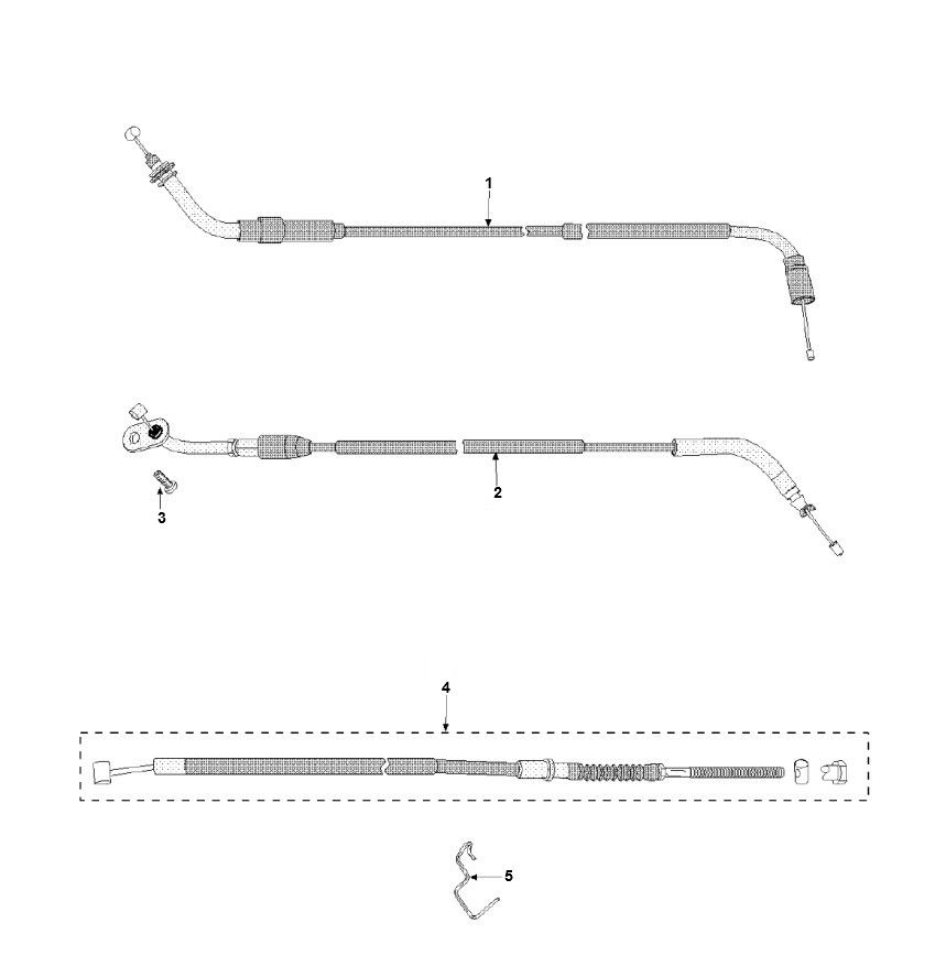 Câbles Peugeot Speedfight 3 AC 2 temps