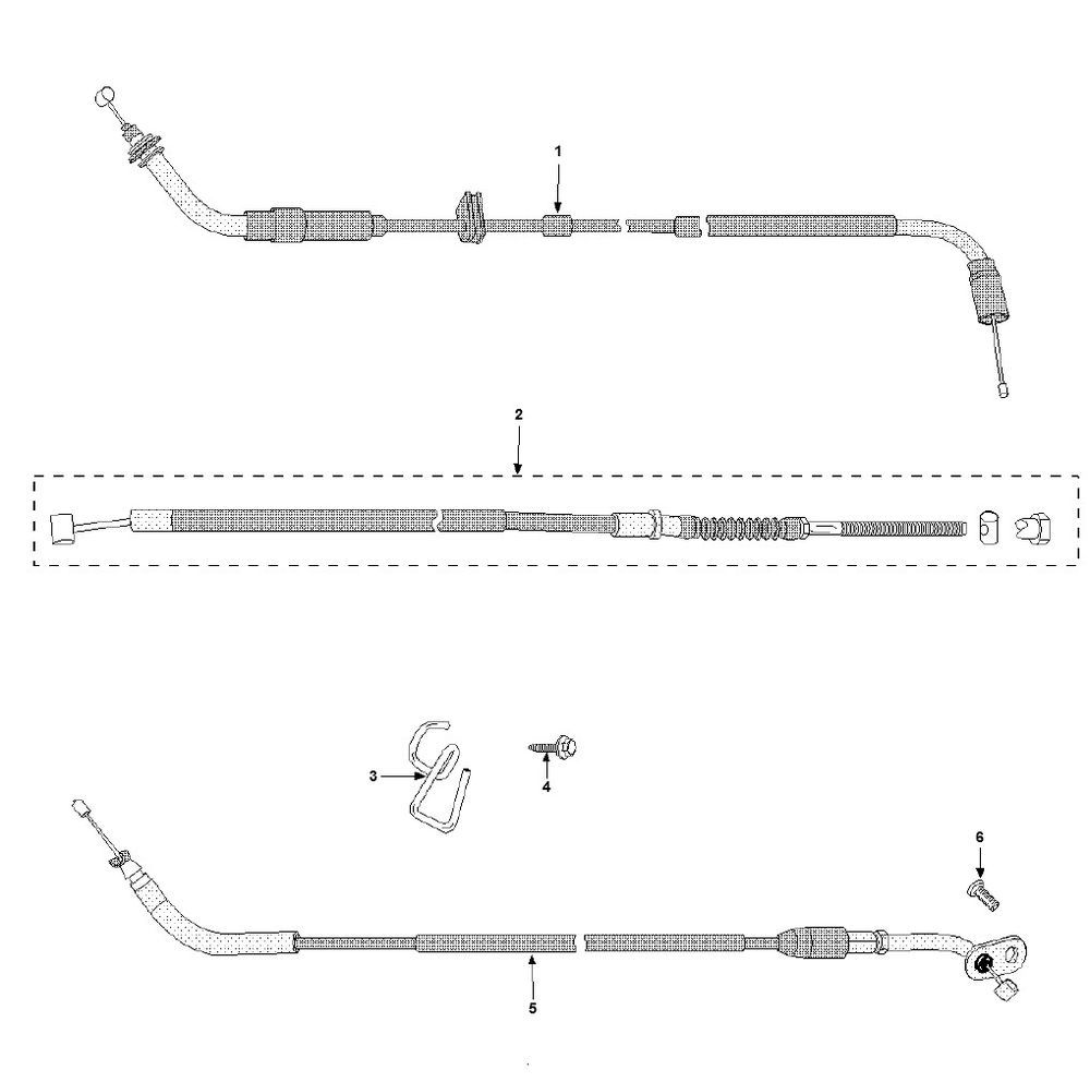Câbles Peugeot Vivacity 3 2 temps
