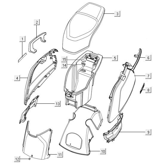 Capuchons arrière NIU N1S