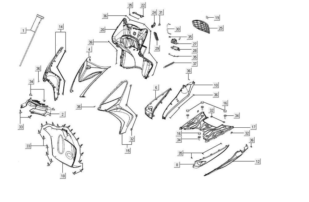 cagoules AGILITY 16+ 4T 125 Argent Métallique Mat
