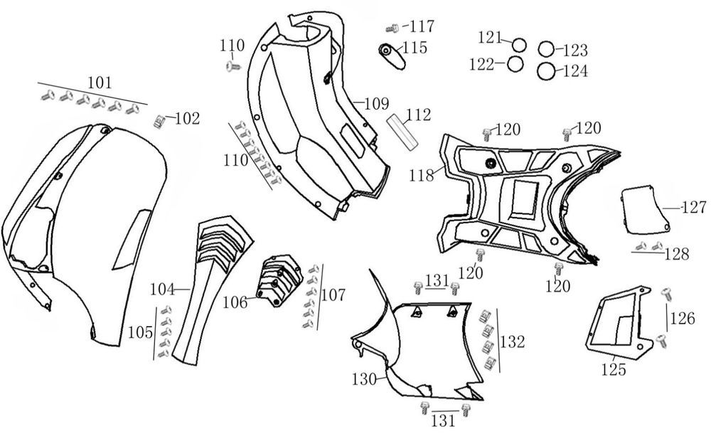 Pièces de bouchon AGM Swan noir
