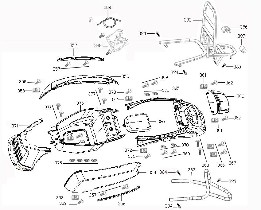 Capots Benzhou ZN50QT-36 noir