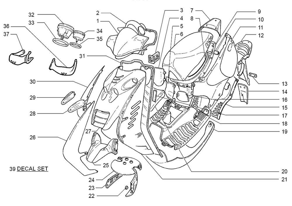 Kapdelen Beta Ark-k AC racing 2006 2 temps