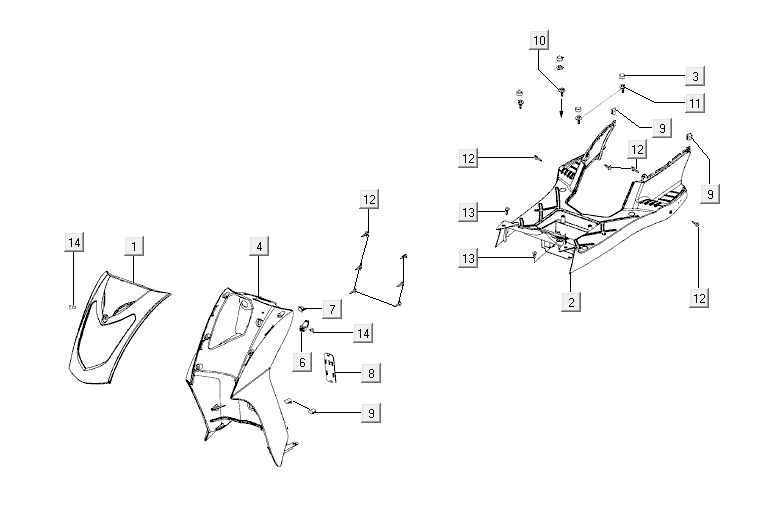 Kymco Agility 12' 4 temps noir
