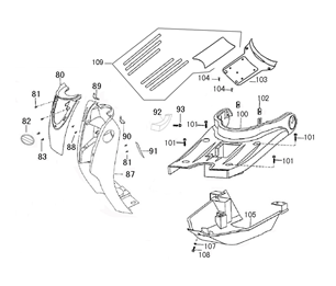 Stores à capuche Viraggio Piccolo bleu
