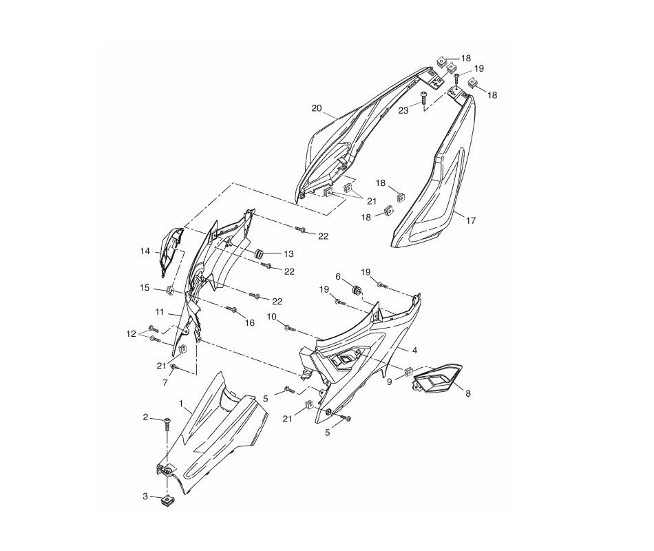 Couvre Yamaha Aerox 2 temps 2013
