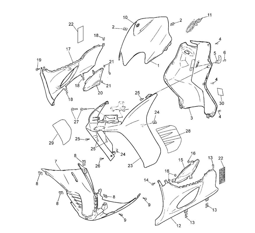 Couvre Yamaha Jog-R AC 2 temps