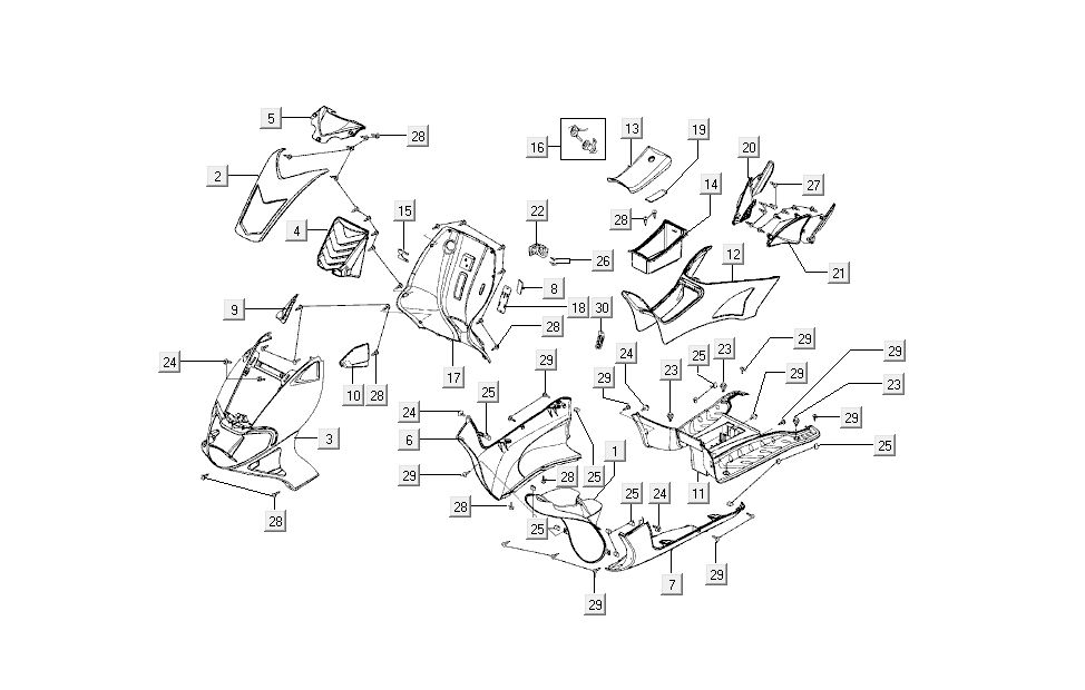 cagoules v-m Kymco Super9 AC 2 temps nm jaune - noir
