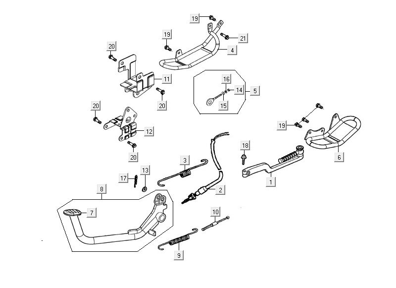 Kickstarter Kymco Maxxer 90 Noir