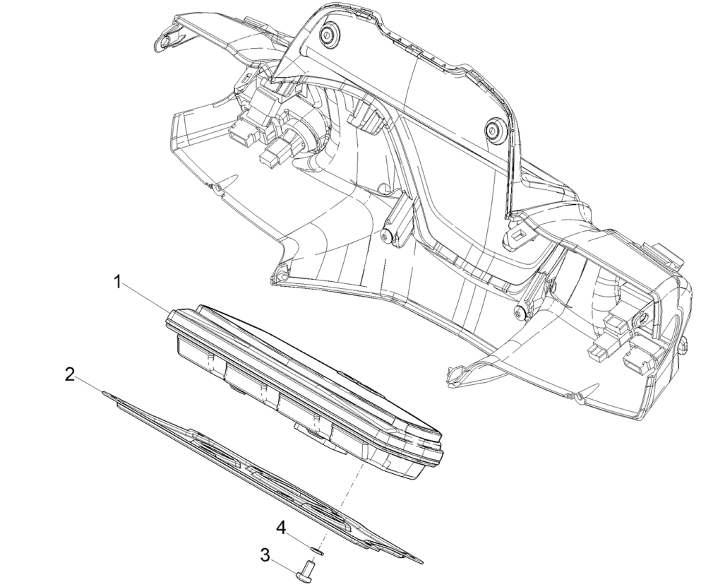 Compteur Piaggio Medley 125 ABS E5 2021-2022 (EMEA)