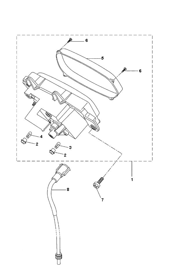 Compteur 2 Yamaha Bw's 2 temps