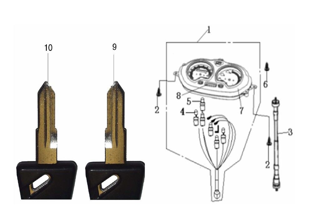 Compteur kilométrique Generic Cracker limited blanc 2009 2 temps