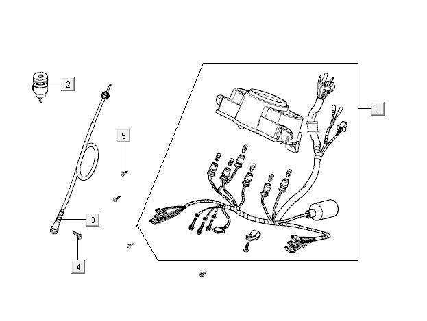 Compteur Kymco Agility 12 4 temps 125 bleu