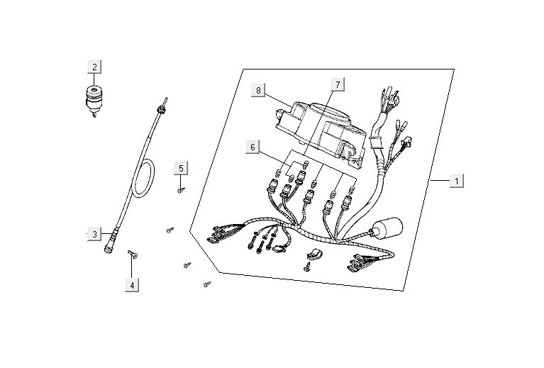 Compteur Kymco Agility 12' 4 temps argent