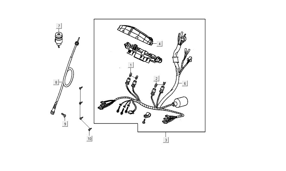 Compteur Kymco Agility Delivery 4 temps euro4 blanc