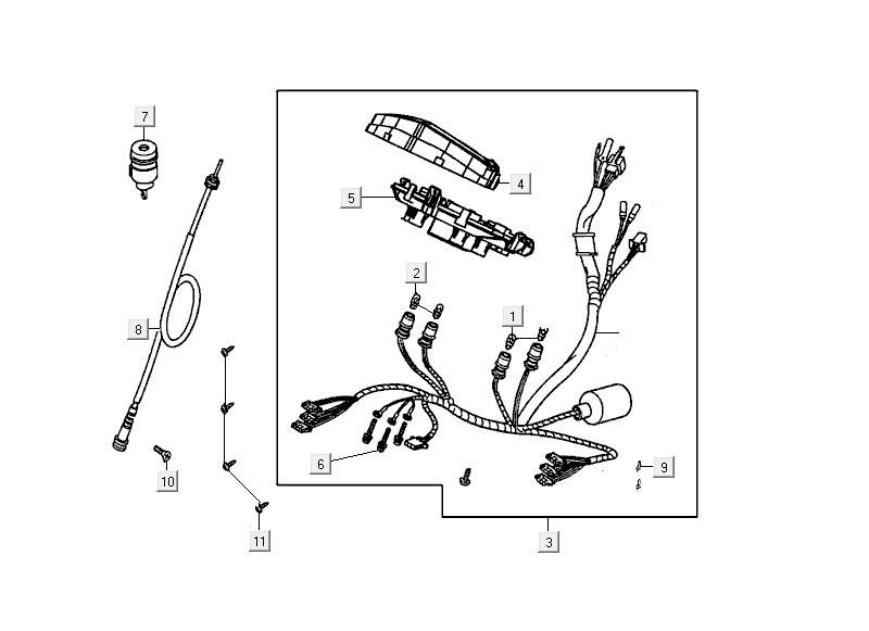 Compteur Kymco Carry injection 4 temps euro4 noir brillant