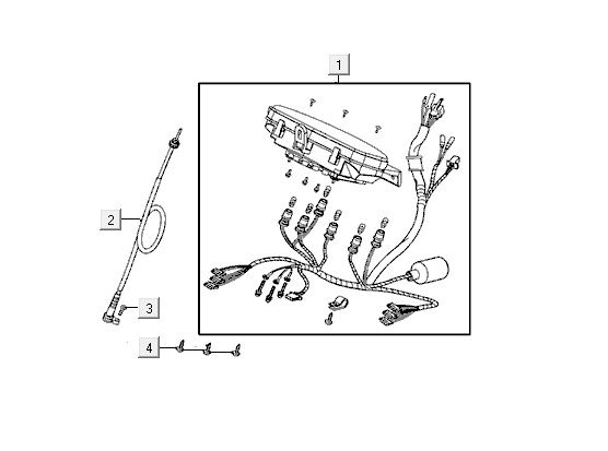 Compteur de vitesse Kymco VP50 4T AC Techo Silver