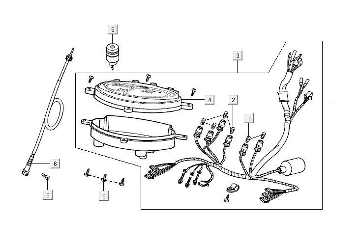 Compteur Kymco Yup 2t ac rouge