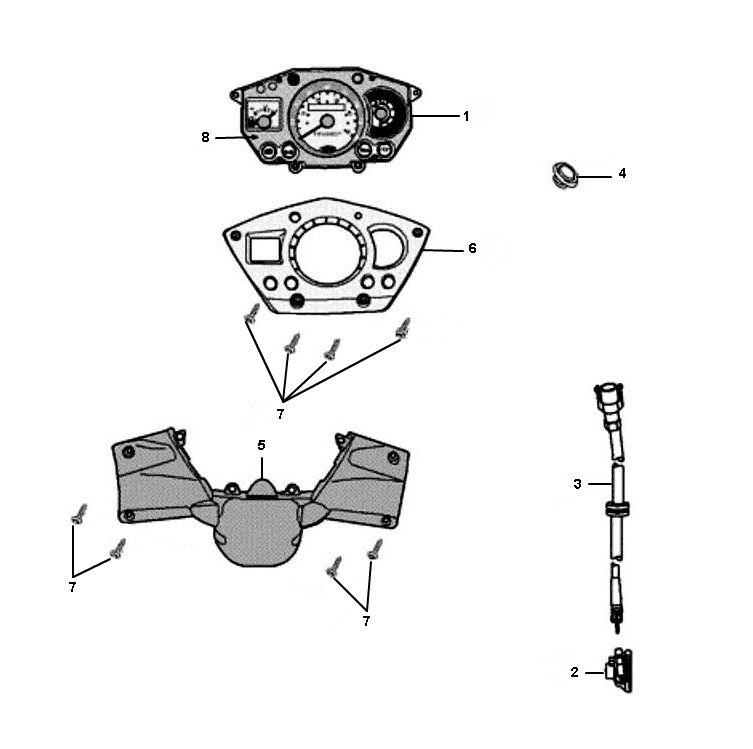Compteur Peugeot Jet Force C-tech 2 temps