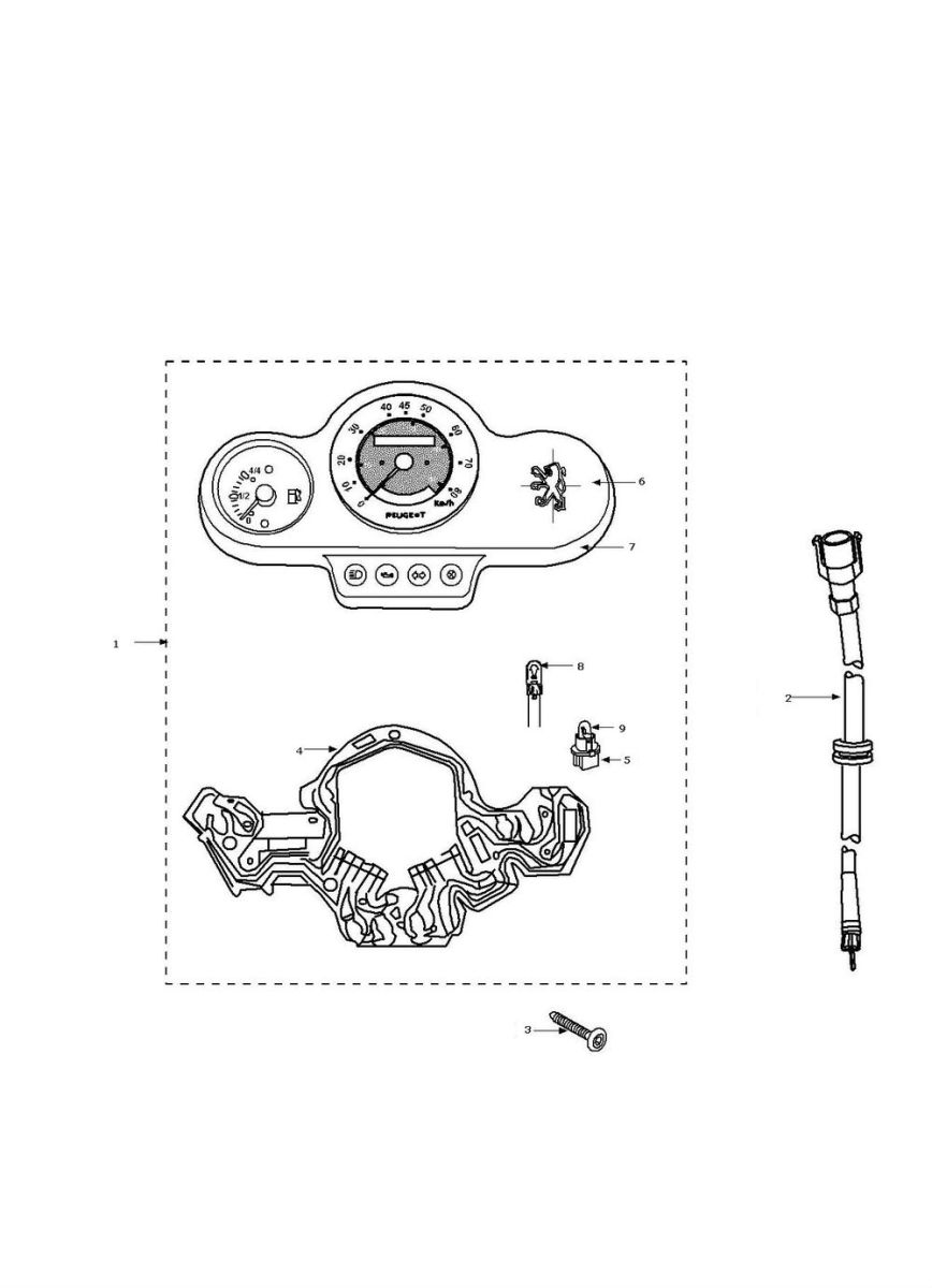 Compteur Peugeot Speedfight 2 AC E2 2 temps