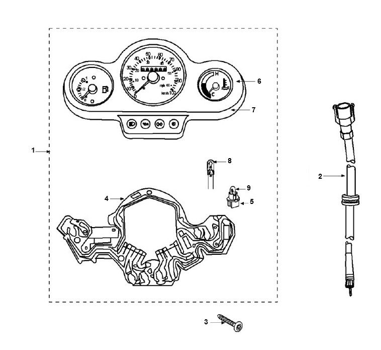 Compteur Peugeot Speedfight 2 LC E2 2 temps