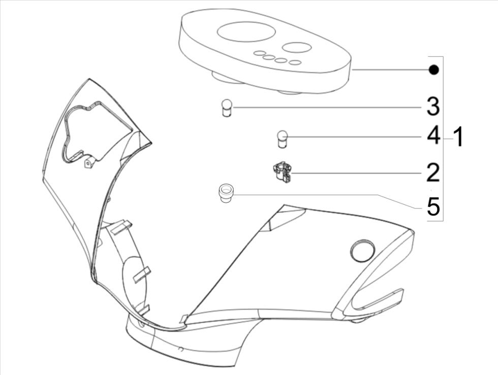 Compteur 4 temps Piaggo Zip (injection euro5 IGET)