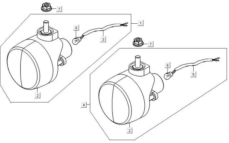 Feu clignotant Kymco MXU 300R